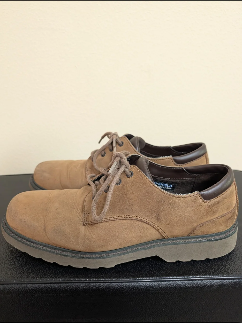 Rockport‎ Northfield Waterproof Oxford Men's Size 10.5 Tan Brown Nubuck
